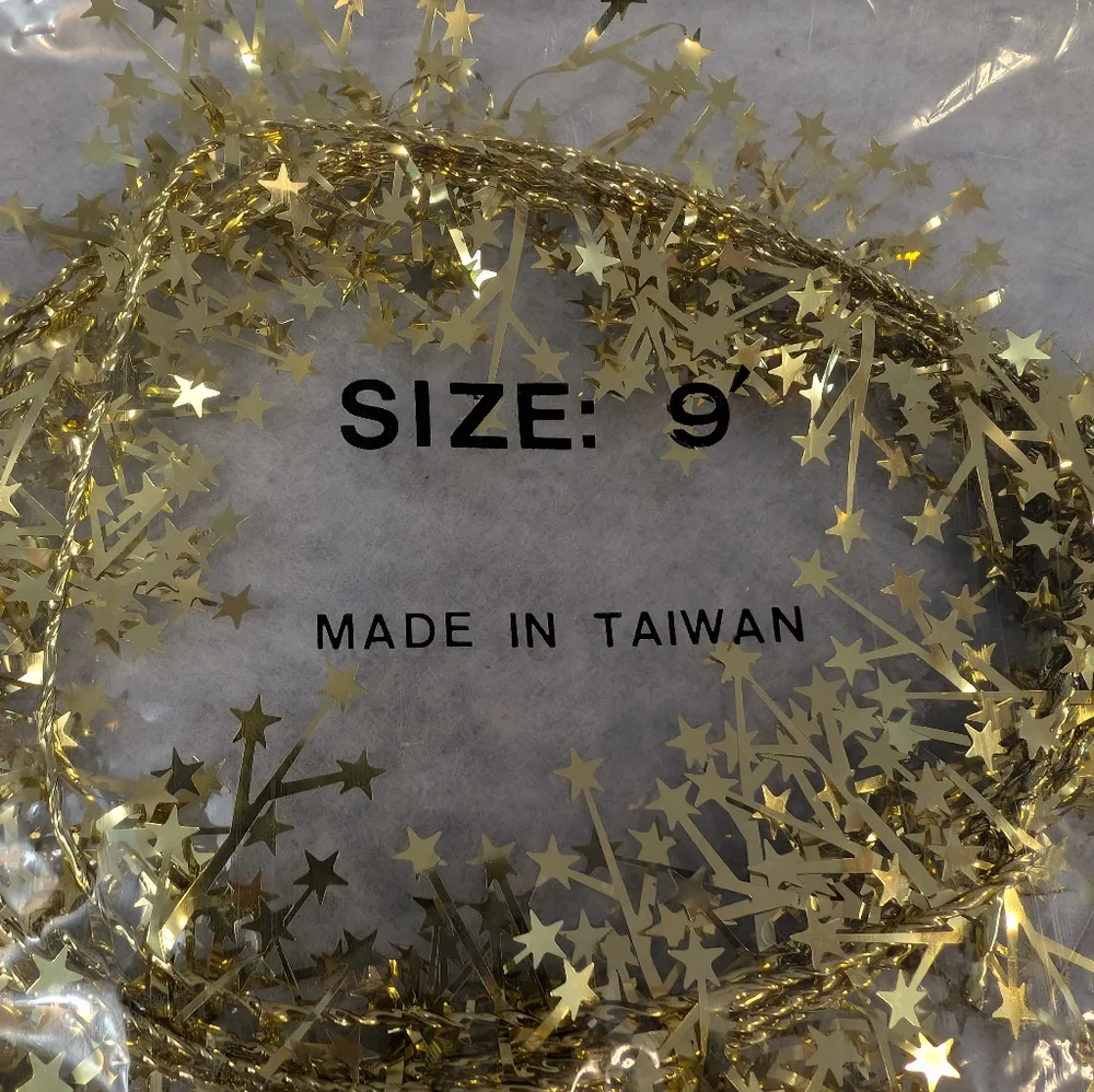3 packs of New Unopened 9' Traditions Mini Star Garland (X6004 061)